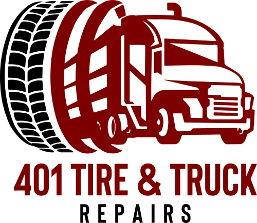 401 red and dark logo tire and truck repair in canada ontario